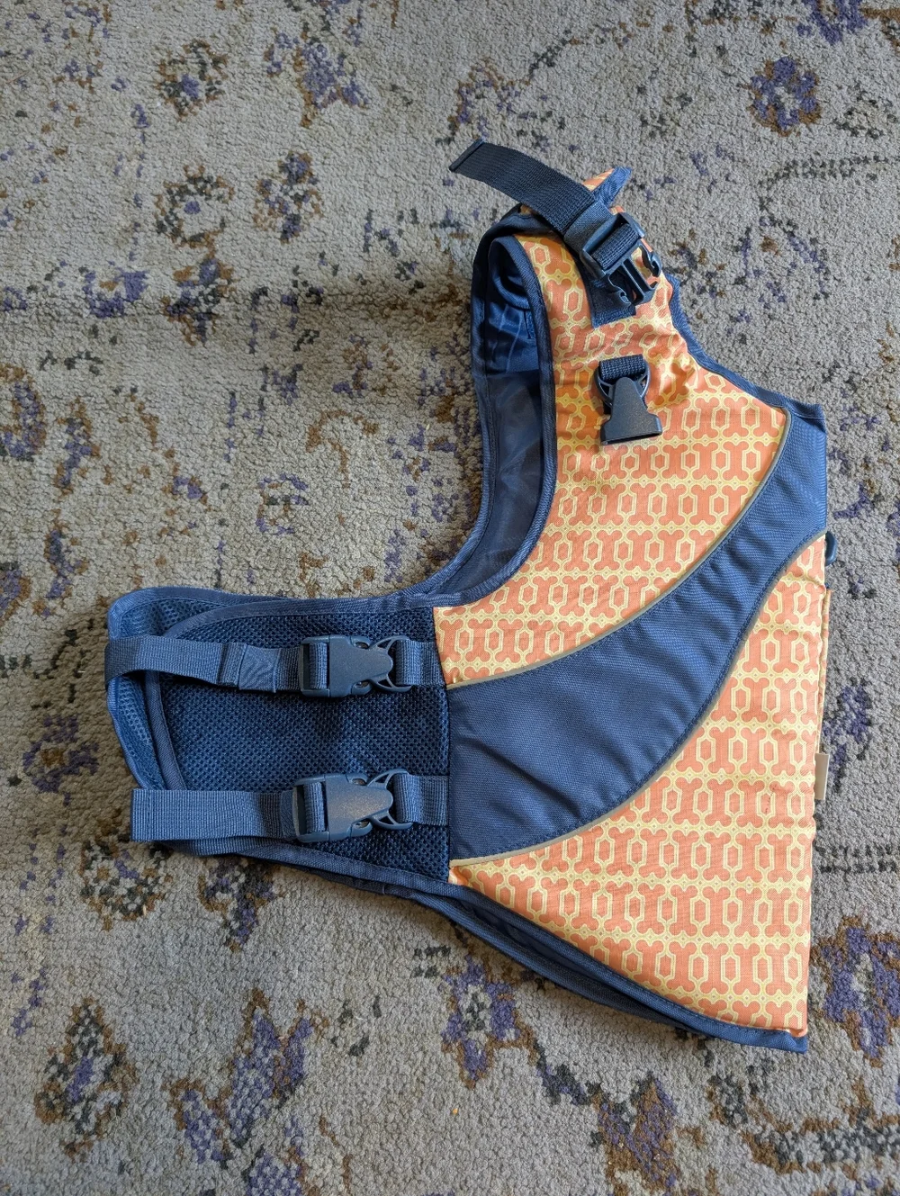 Good2Go Dog Flotation Device In Blue And Pink With‎ Bones Design